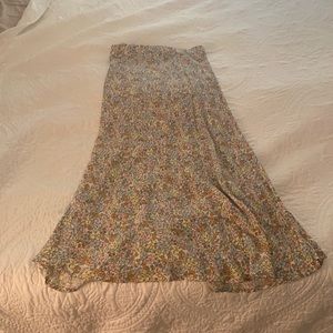 Floral midi skirt